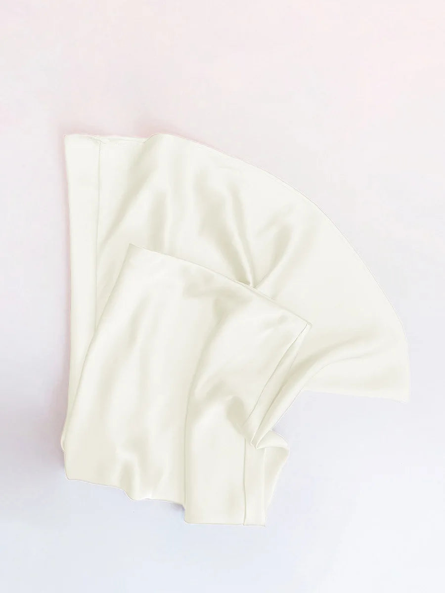 French Style Chic Women's Acetic Acid Satin Flowy High Waist Hip Hugging Skirt for Spring/Summer Fishing Tail Skirt A-line Skirt