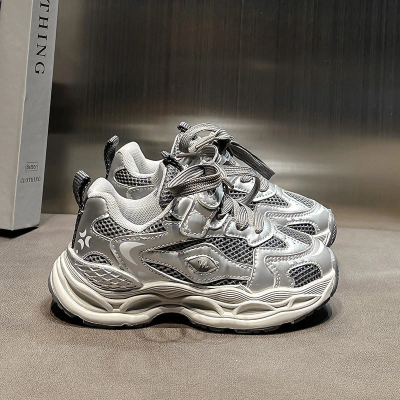 Kids Casual Shoes for Girls Boys 2025 New Non-slip Breathable Mesh Toddler Running Sneakers Fashion Versatile School Sport Shoes