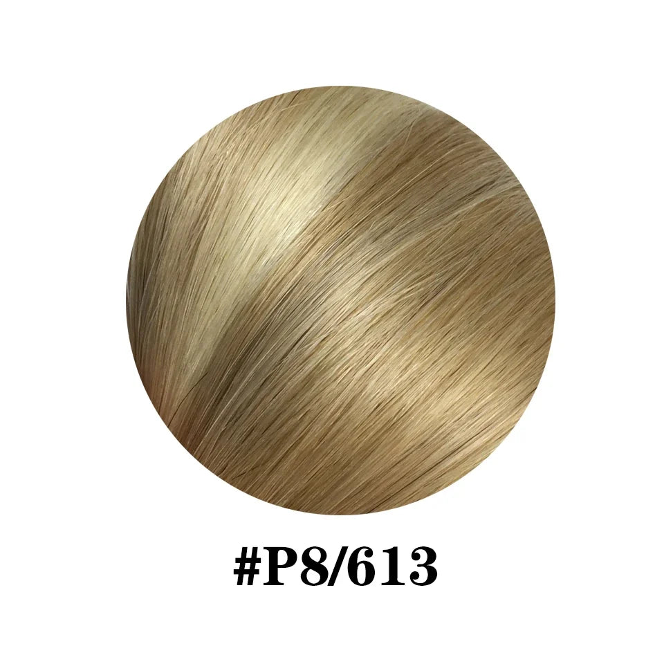 26 Inches Straight Drawstring Ponytail Clip In Ponytail Extensions Natural Color 100% Brazilian Human Hair Wrap Around Ponytails