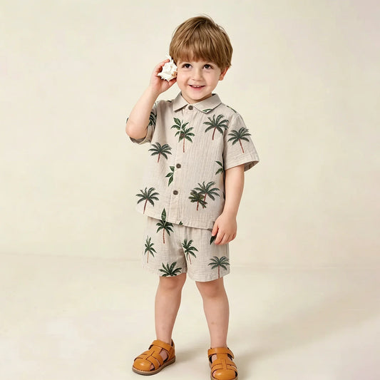Fashion Kids Clothes Suit Summer Casual Organic Cotton Kids Tshirt + Shorts Toddler Baby Short Sleeve Outfits