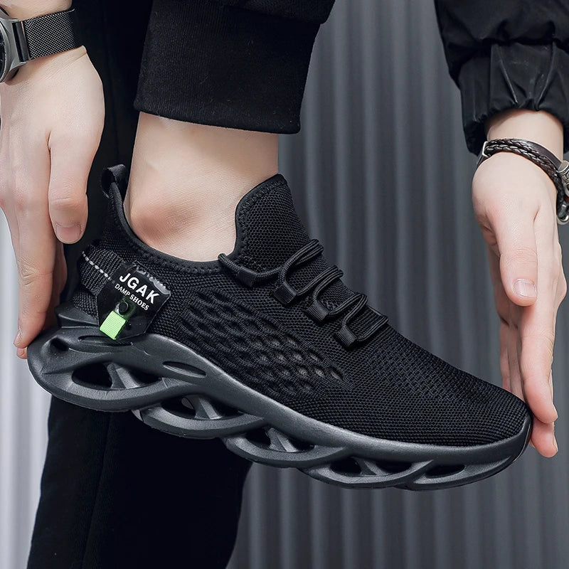 Plus Big Size 49 50 51 52 Men Mesh Sneakers Shock Absorbing Running Shoes Breathable Casual Walking Athletic Sports Trainers