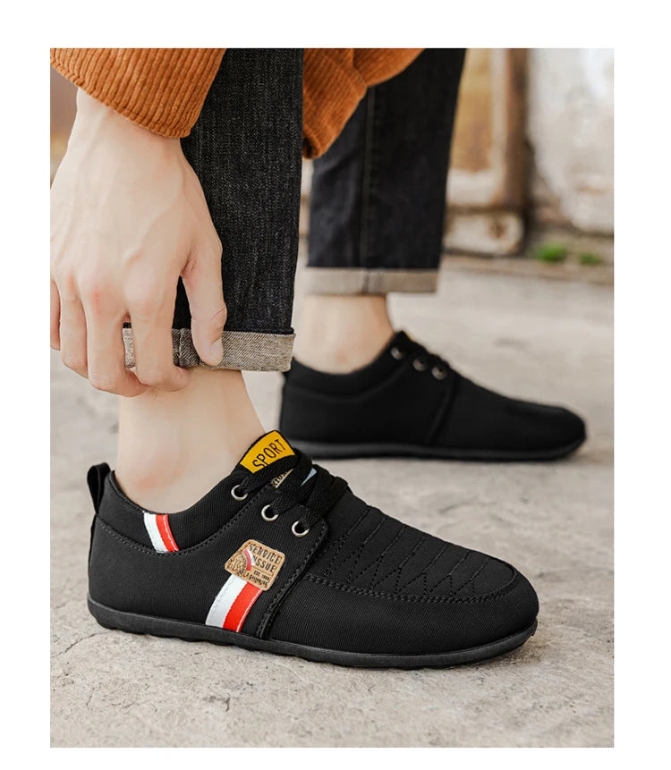 Men's Shoes New Style 2026 Spring and Autumn Flat Lightweight Sports Fashion Versatile Soft-Soled Casual Shoes Men's Simple Breathable Men's Shoes