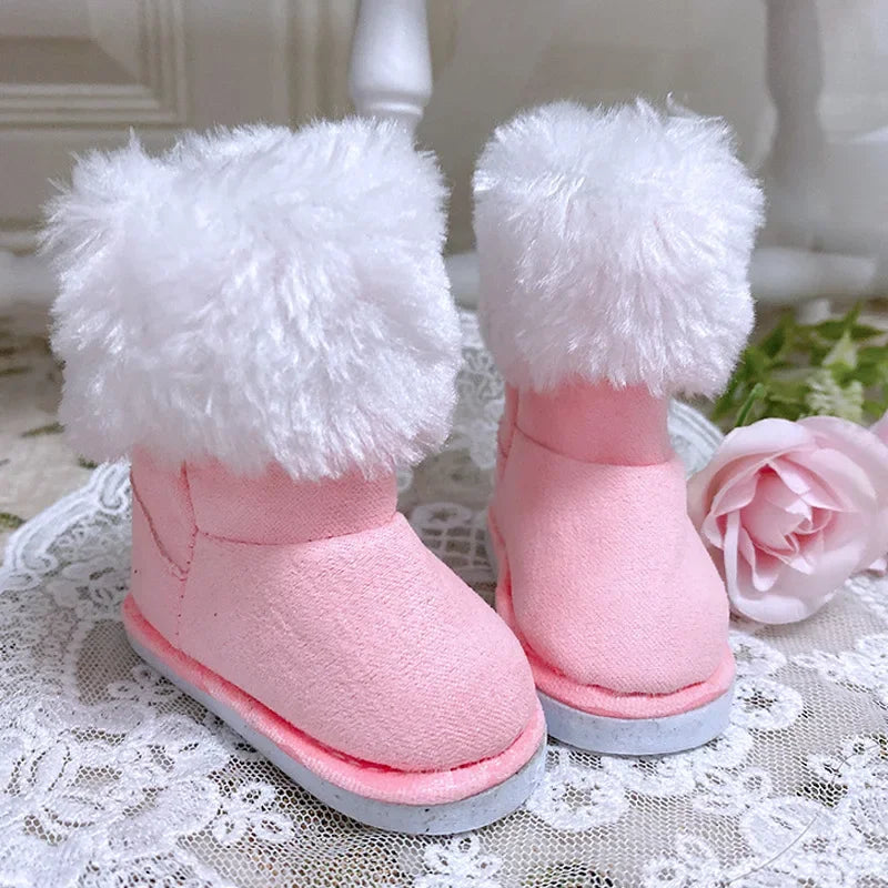 Fashion 60cm Doll Shoes Boots 1/3 Bjd Doll Shoes 7.5cm Foot Wear Simulation Shoes Toy Doll Accessories