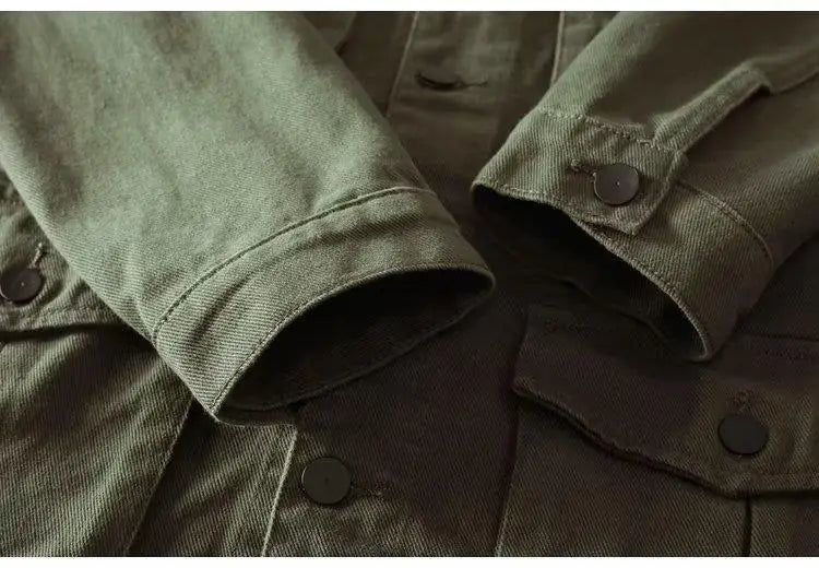 Washed Jackets Trendy Brand Casual Work Jackets Men's Loose Spring Autumn Tops Japanese Style