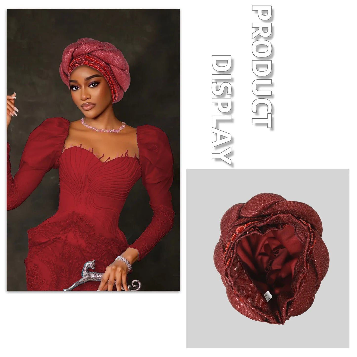 Fashion Hats for Women African Headtie Turban Auto Gele Head Wraps Cap Wedding Party Muslim Hijab Bonnet Headscarf Nigeria Geles
