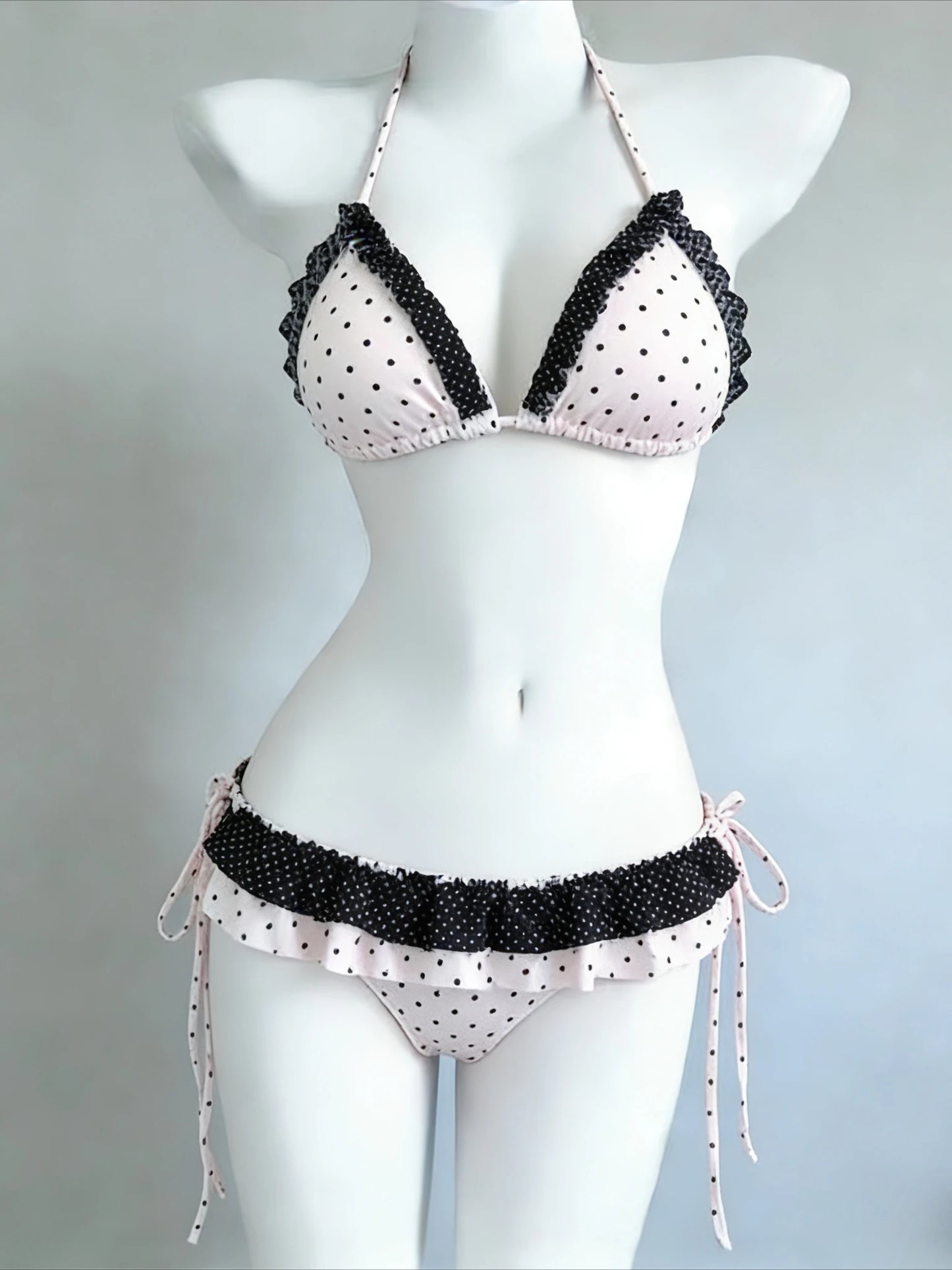 Fashion Women Halter Neck 3 Piece Bikini Set Removable Padding Adjustable Straps Elegant Summer Beach Outfit Swimwear 2026 New