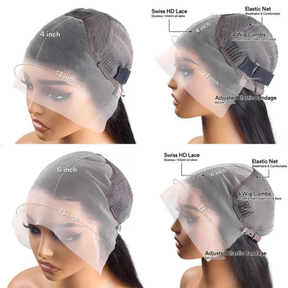 13x6 Pink Body Wave Lace Front Wigs For Women Long Wavy Hair Wig Soft Lace Wig With Natural Hairline Human Hair Party Cosplay