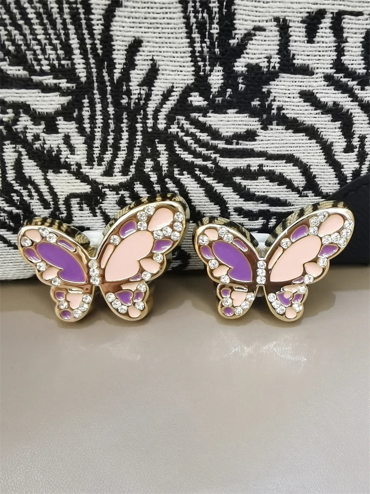 2PCS DIY Flower Shoelaces Charm Christmas Tree Shoes Buckle Decorations Heart Shaped Shoe Clips Butterfly Shoes Lace Accessories