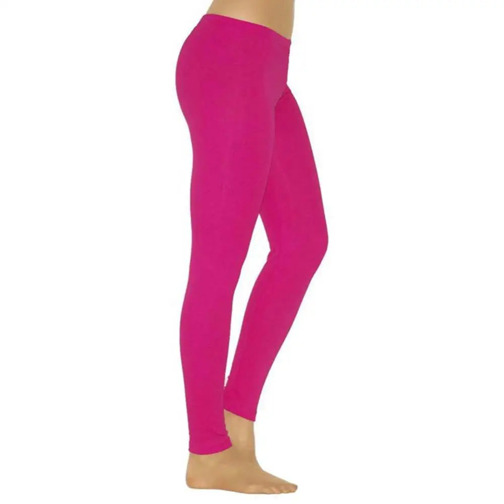 Milk Silk Leggings Women Solid Color Stretchy High Waist Slim Tights Autumn Winter Leggings Pencil Pants Trousers