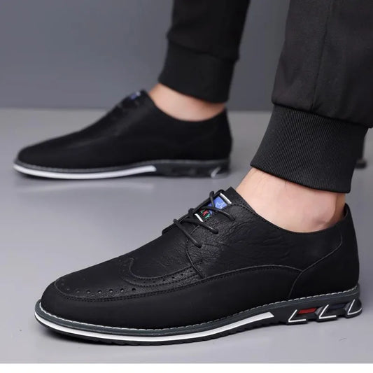 Large Size Men's Lace - Up Casual Shoes Cushioned Sole Ankle Support Fashionable Choice work office shoes big size 50 51 52 53