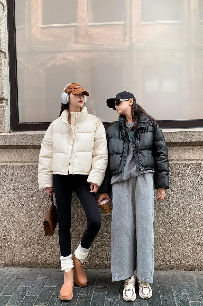 Down Coats for Women Loose Casual Parkas Woman Solid Color Winter Clothes 2025 Jackets Thick 2025 Trend Demi-season High Quality