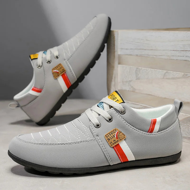 Men's Shoes New Style 2026 Spring and Autumn Flat Lightweight Sports Fashion Versatile Soft-Soled Casual Shoes Men's Simple Breathable Men's Shoes