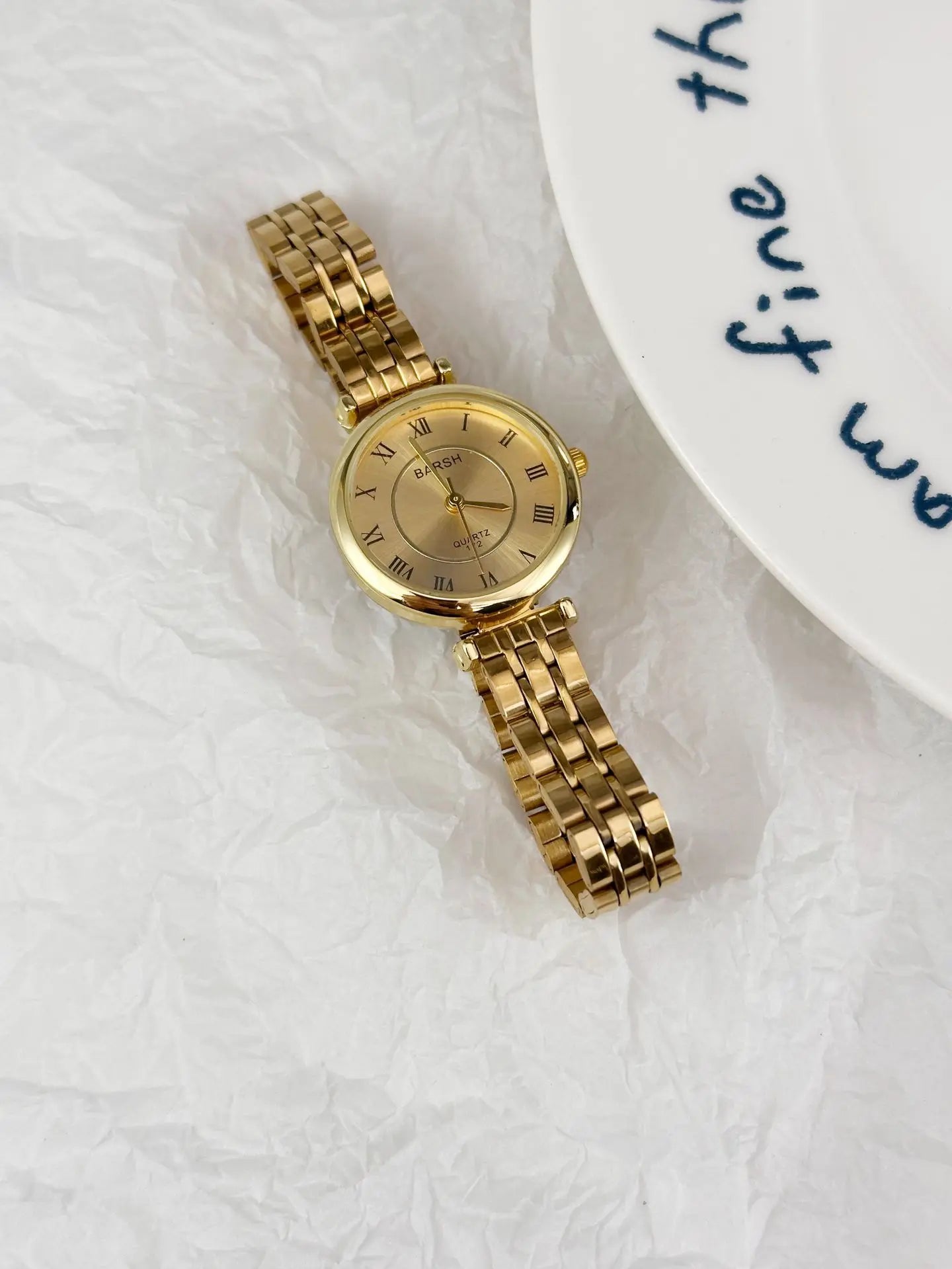 UTHAI New Women's Watch Steel Strap Exquisite Ladies' Watches Simple Thin Compact Fashion Wrist Watch Clock
