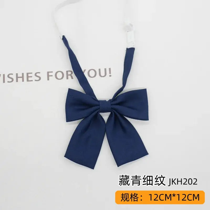 Trendy JK Ties Bowtie Women College Student Collar Neckwear Daily Shirt Accessories Cotton Plaid Bowknot Lolita Girls Lazy-tie BAZAARHUBO