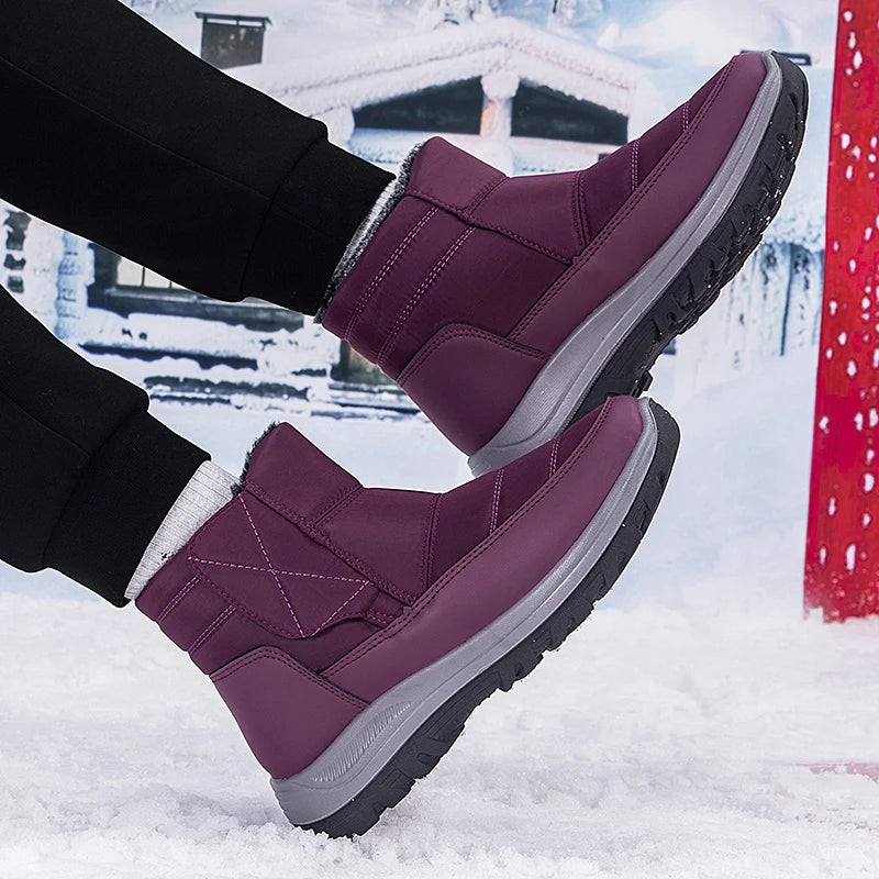 New Winter Men's Boots Snow Boots Thicken Warm Plush Waterproof Non-slip Outdoor Casual Ankle Boots Size 36-46 Men Cotton Shoes