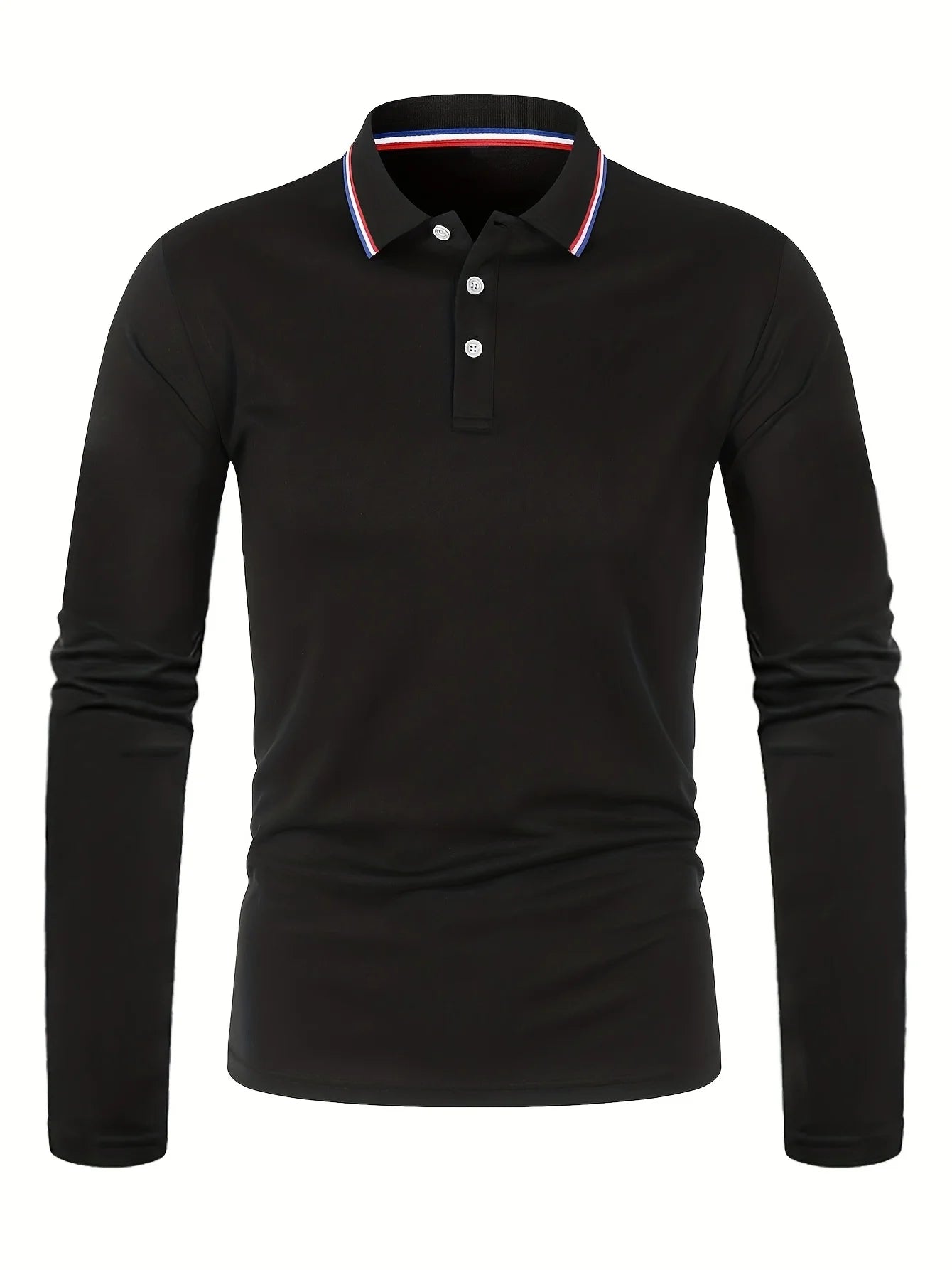 Men's Spring and Autumn Casual Breathable Comfortable Polo Shirt Hot Selling Fashion Men's Business Long Sleeve T-Shirt
