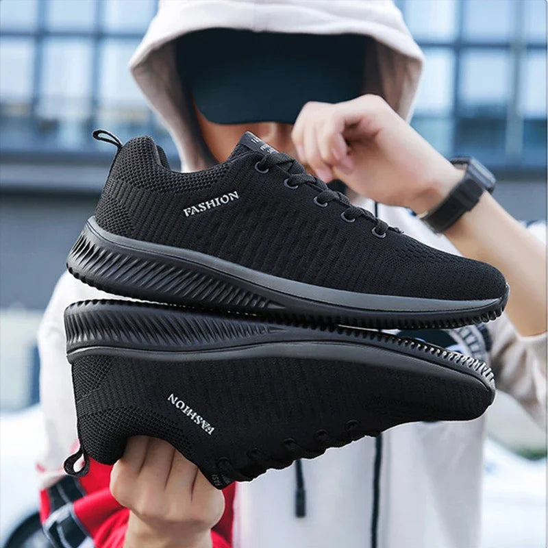Men's and Women's Walking Knitted Shoes, Fashionable, Breathable, Sports, Fitness, Lightweight Sports Shoes, Casual Shoes, 2025