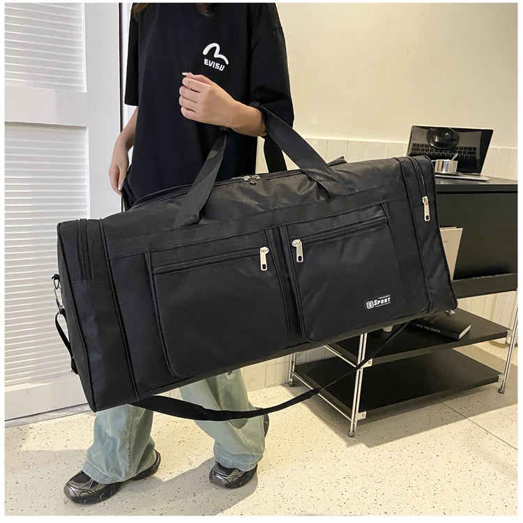 Women Men Nylon Travel Duffel Bag Carry On Luggage Bag Men Tote Large Capacity Weekender Gym Sport Holdall Overnight Bag Pouches