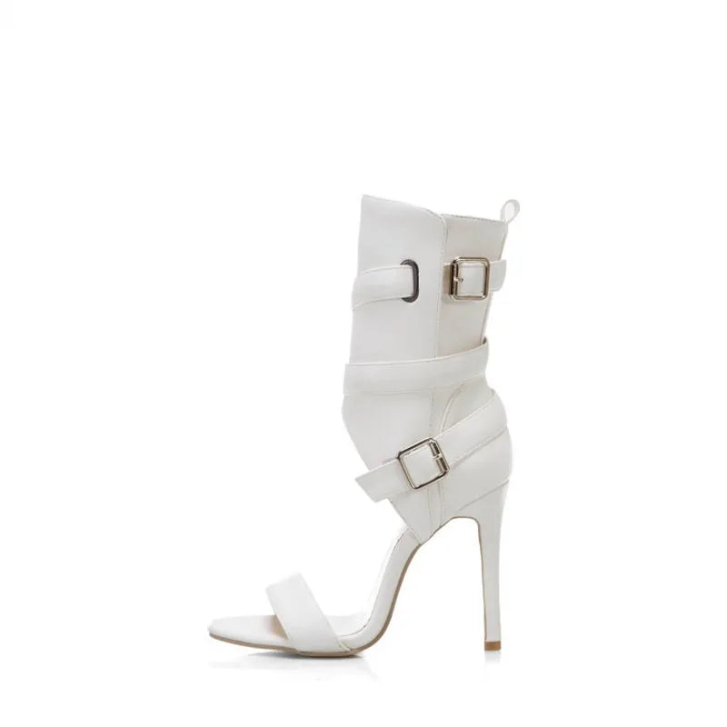 High Heels Sandals for Women Summer New 2025 High Top Women's Shoes Roman Ankle Boots Female Pumps Sandalias Mujer WSH5315
