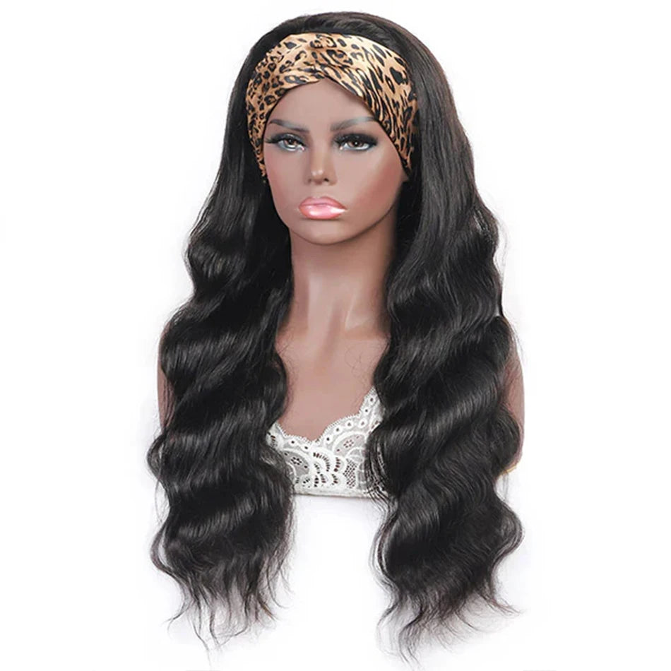 Body wave Headband Wig Human Hair Wigs For Women Brazilian Body Wave Glueless Wigs Virgin Human Hair Wig Machine Made Wig 250%