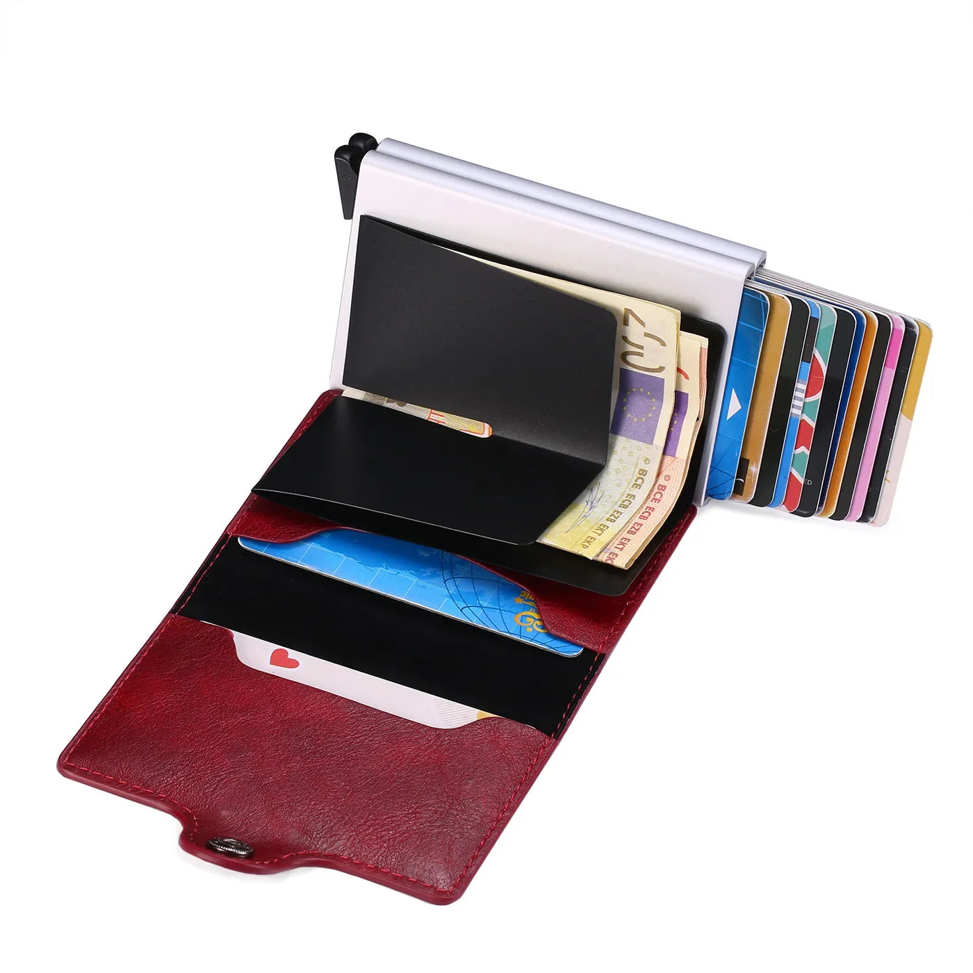 Rfid Men Card Wallets Free Name Engraving Carbon Fiber Slim Mini Wallet 14 Card Holders Small Money Bag Male Purses