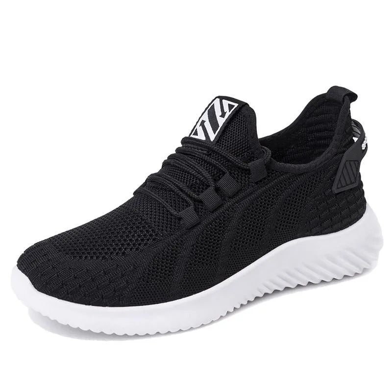 Spring New Fashionable Men's Running Shoes Leisure Style Youth Trendy Sports Shoes Low Top round Toe Rubber Outsole Mesh Lining