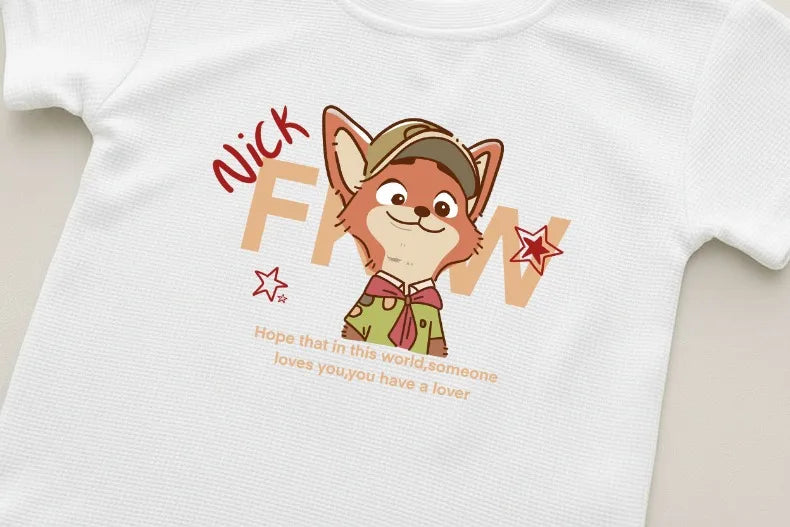 Summer Boys and Girls Fashion T Shirt and Shorts Two Piece Sets Kids Casual Outfits Children Breathable Short Sleeve Top Set New