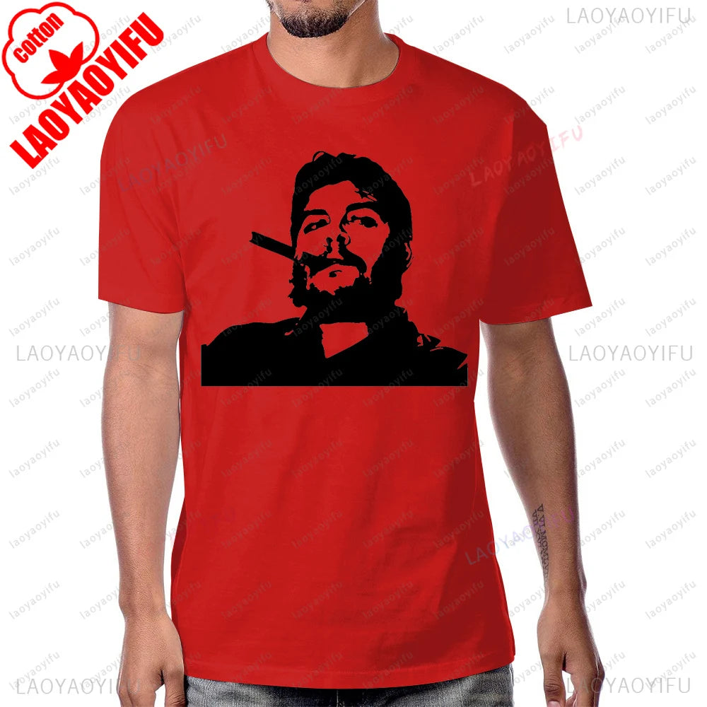 Red Star Soviet Che Guevara Revolution CCCP USSR RETRO Graphic T Shirts Woman Man Vintage Style T-shirt High Quality Cotton Tops