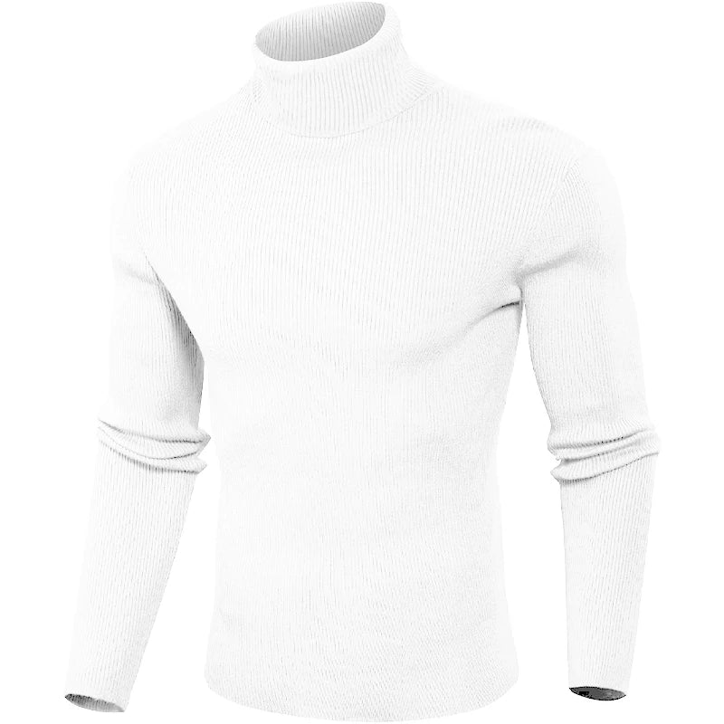 Animal Game Luxury Men's Cold Blouse Casual Sweaters Woolen Turtleneck Pullover Basic Stripes Tshirts Warm Sweatshirt Knit Men BAZAARHUBO