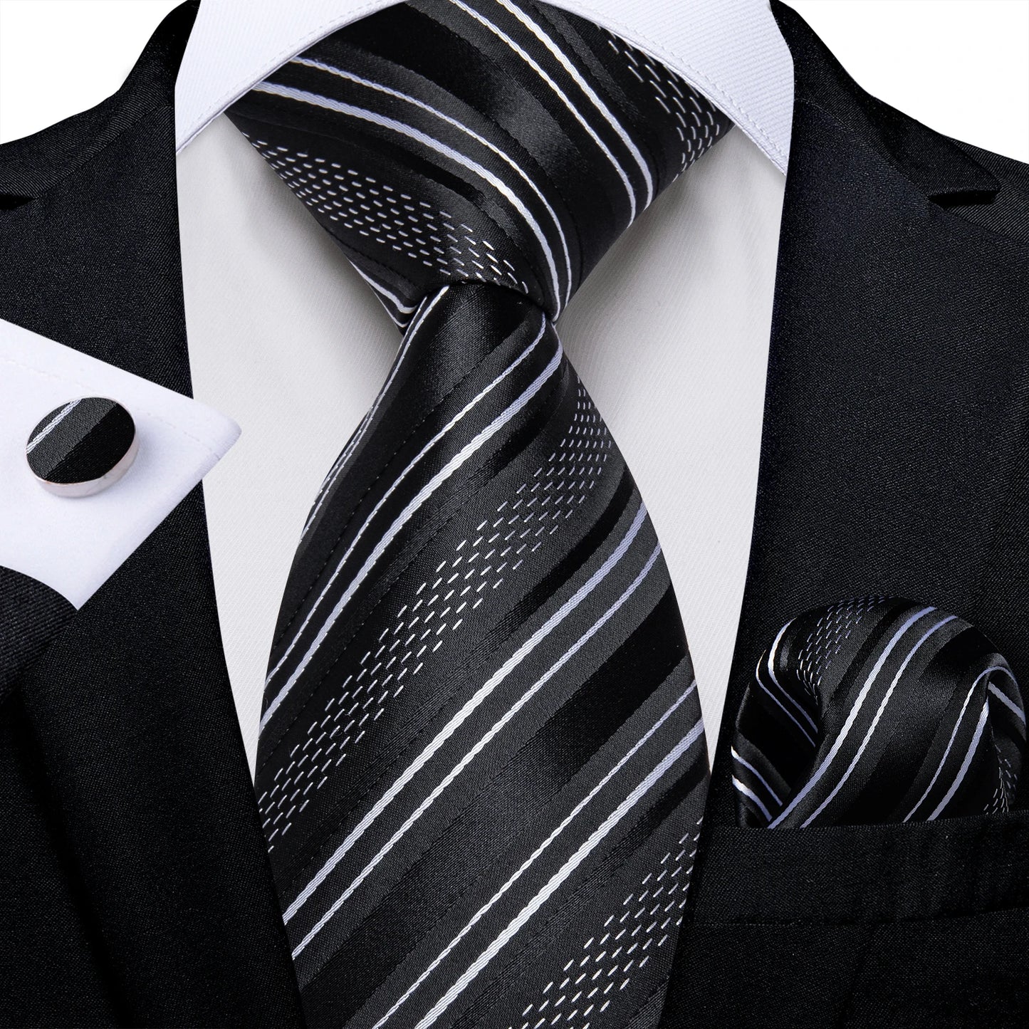Dark Red Plaid Silk Ties for Men Classic 8cm Business Wedding Party Accessories Pocket Square Cufflinks Gift DiBanGu Dropship BAZAARHUBO