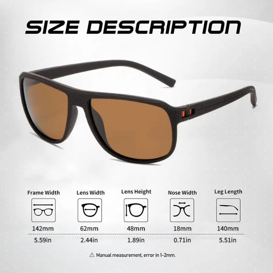 CRIXALIS Brand Polarized Sunglasses Men Fashion Anti-glare Driving Sun Glasses Male Outdoor Hiking Travel Sports Shades UV400 BAZAARHUBO