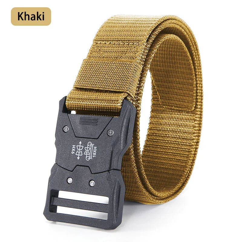 Plastics Tactical Belt Quick Release Outdoor Belt Soft Real Nylon Sports Accessories Men And Women Black Belt BAZAARHUBO