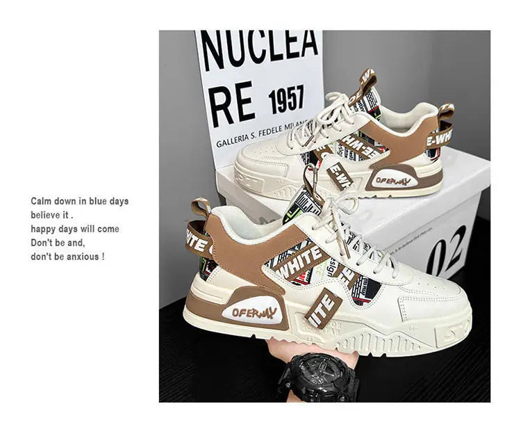 Skateboard Mens Shoes Summer Sneakers Leather Casual Fashion Outdoor Running Sports Hiking Tennis Platform Designer Luxury