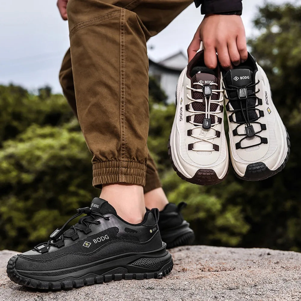 Men's Outdoor Off-Road Running Shoes, Lightweight Breathable Casual Shoes, Anti-slip Wear-resistant Hiking & Trekking Sneakers