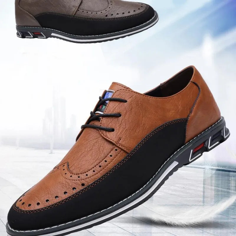 Large Size Men's Lace - Up Casual Shoes Cushioned Sole Ankle Support Fashionable Choice work office shoes big size 50 51 52 53