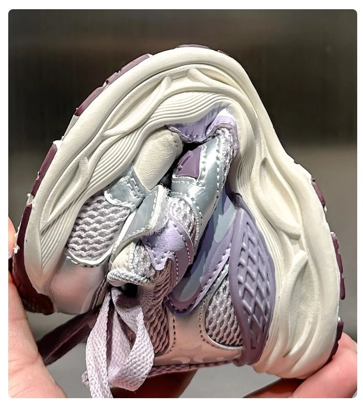 Kids Casual Shoes for Girls Boys 2025 New Non-slip Breathable Mesh Toddler Running Sneakers Fashion Versatile School Sport Shoes