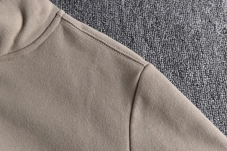 Men's Thickened Fleece Hoodie Sweatshirt Autumn Winter Heavyweight Sporty Casual Zipper Jacket Vintage Youth Open Cardigan
