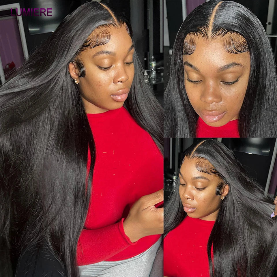 38 40 Inch Bone Straight 100% Virgin Unprocessed Human Hair Bundles Deal Raw Hair Extensions Brazilian Natural Black Wholesale