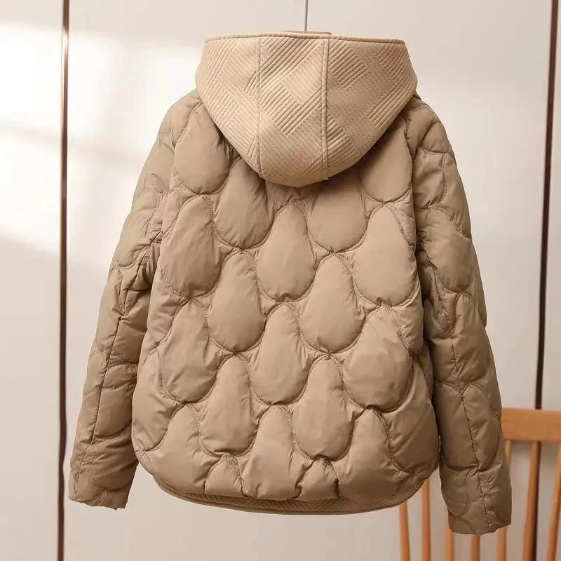 2025 Fashion Coats Korean Style Loose Cropped Coat Women Jacket Women Parkas Warm Puffer Jackets Casual Coat New Winter Clothes