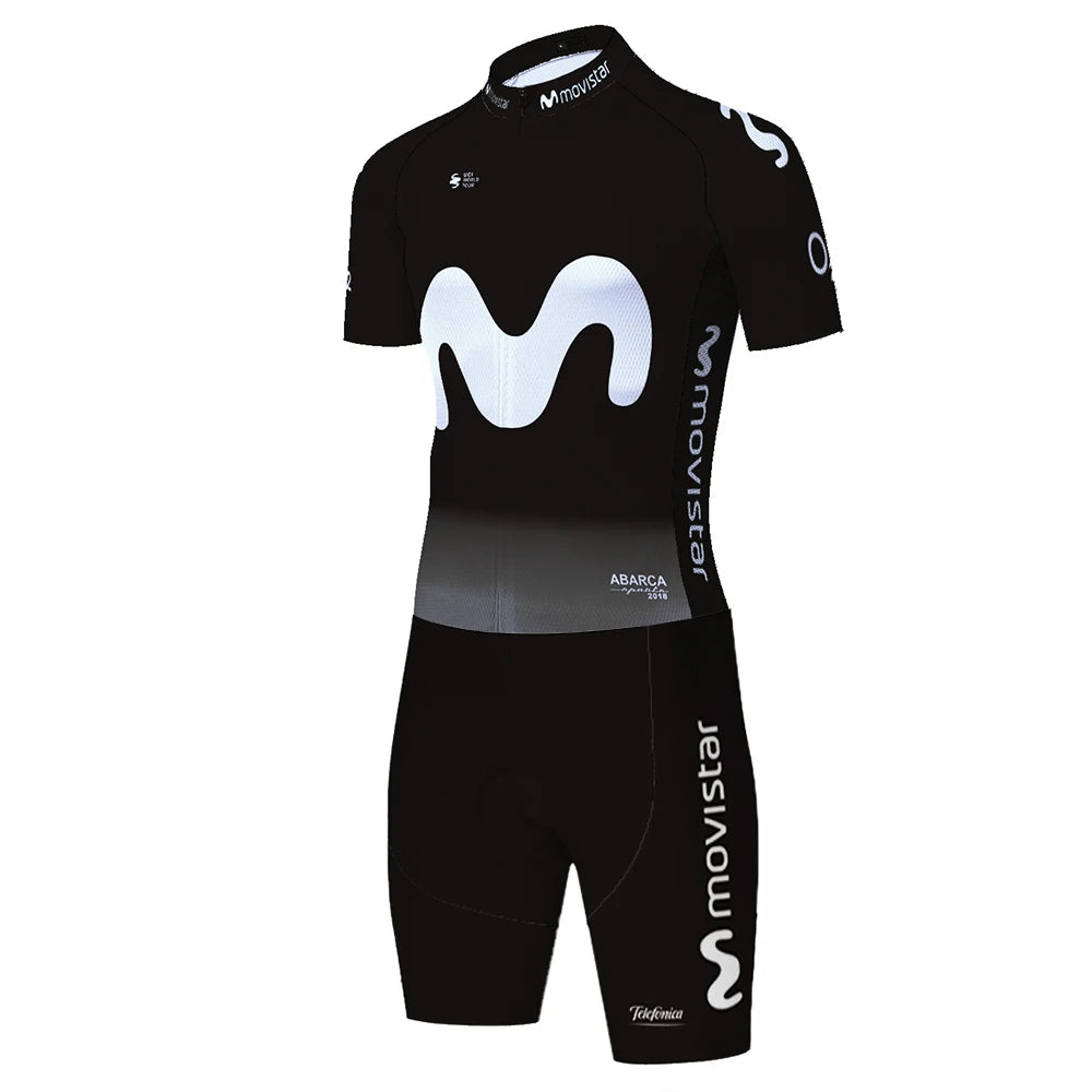 Movistar triathlon suit men Maillot Jumpsuit Road Racing Skinsuit Bike Jersey Sports Wear shorts cycling maillot cyclisme homme