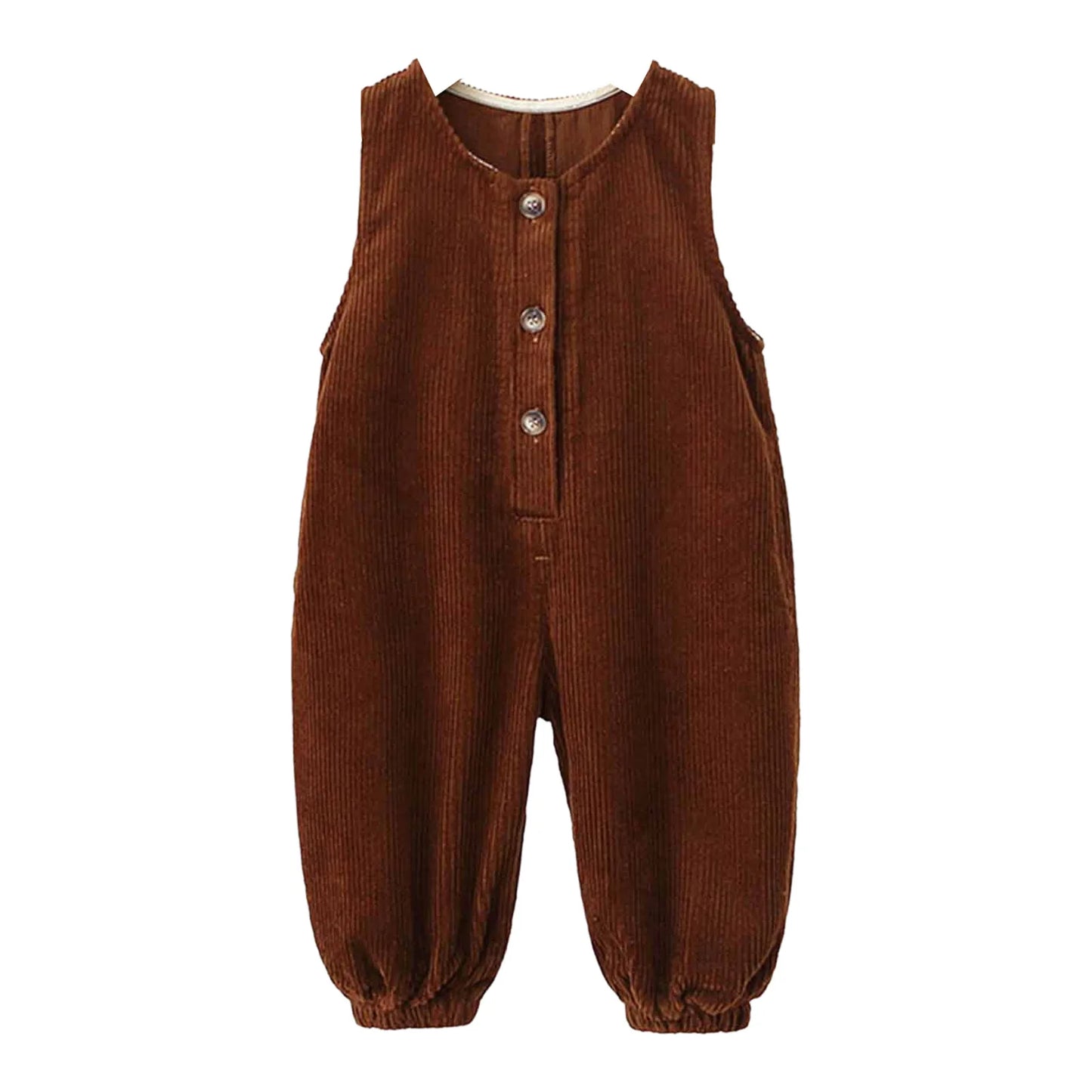 Kids Fashion Casual Rompers Corduroy Suspender Pants Sleeveless Overalls Daily School Home Birthday Party Photography Costume