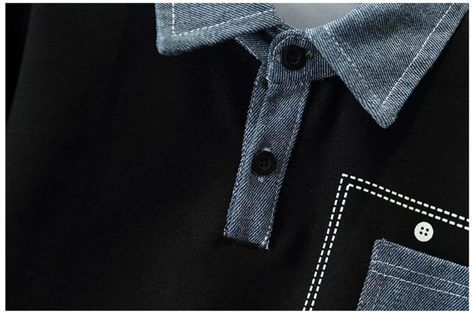 2026 Toddler Boys Clothes Set Spring Autumn Polo Collar Long Sleeve Sweatshirt Pants 2 Piece Outfits Kids Boys Casual Tracksuit BAZAARHUBO