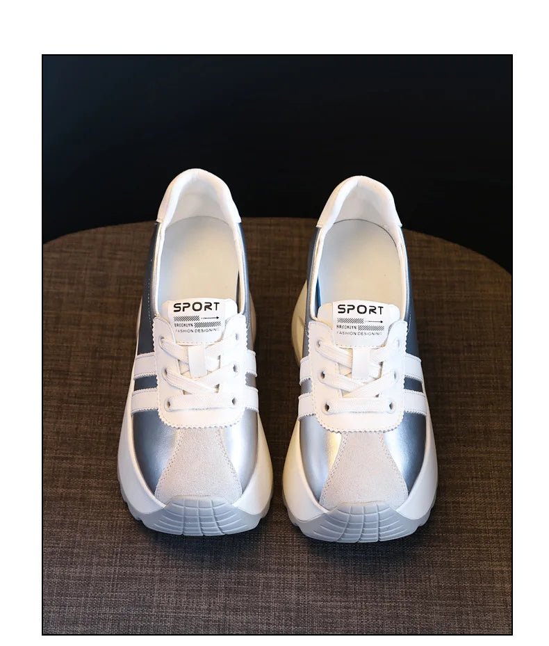 Best-selling High Quality New Shallow Mouth Increase Thick Sole Breathable Platform Casual Shoes