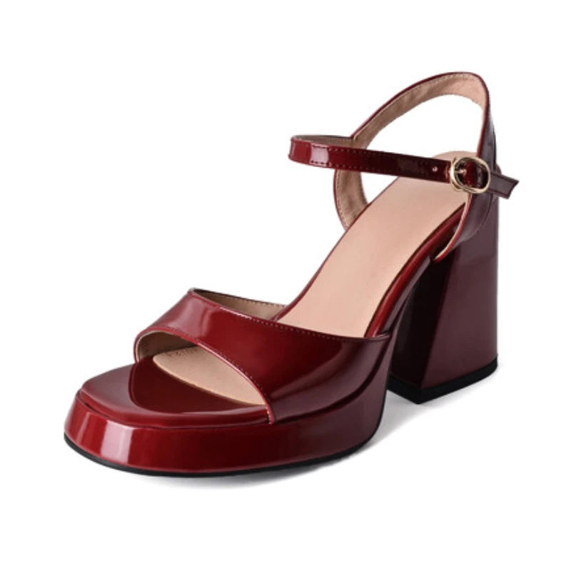 2023 Summer New Shoes Woman Brand Women's Platform Shoes Fashion Comfortable Thick Sole Sandals Square High Heels