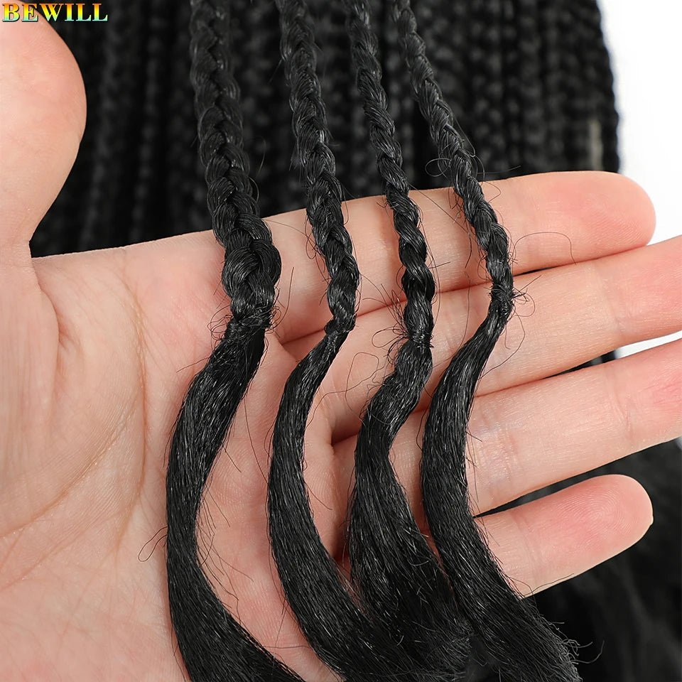 14 18 24 Inch French Curl Crochet Braids Boho Goddess French Curl Box Braids Crochet Hair Synthetic French Curly Braiding Hair