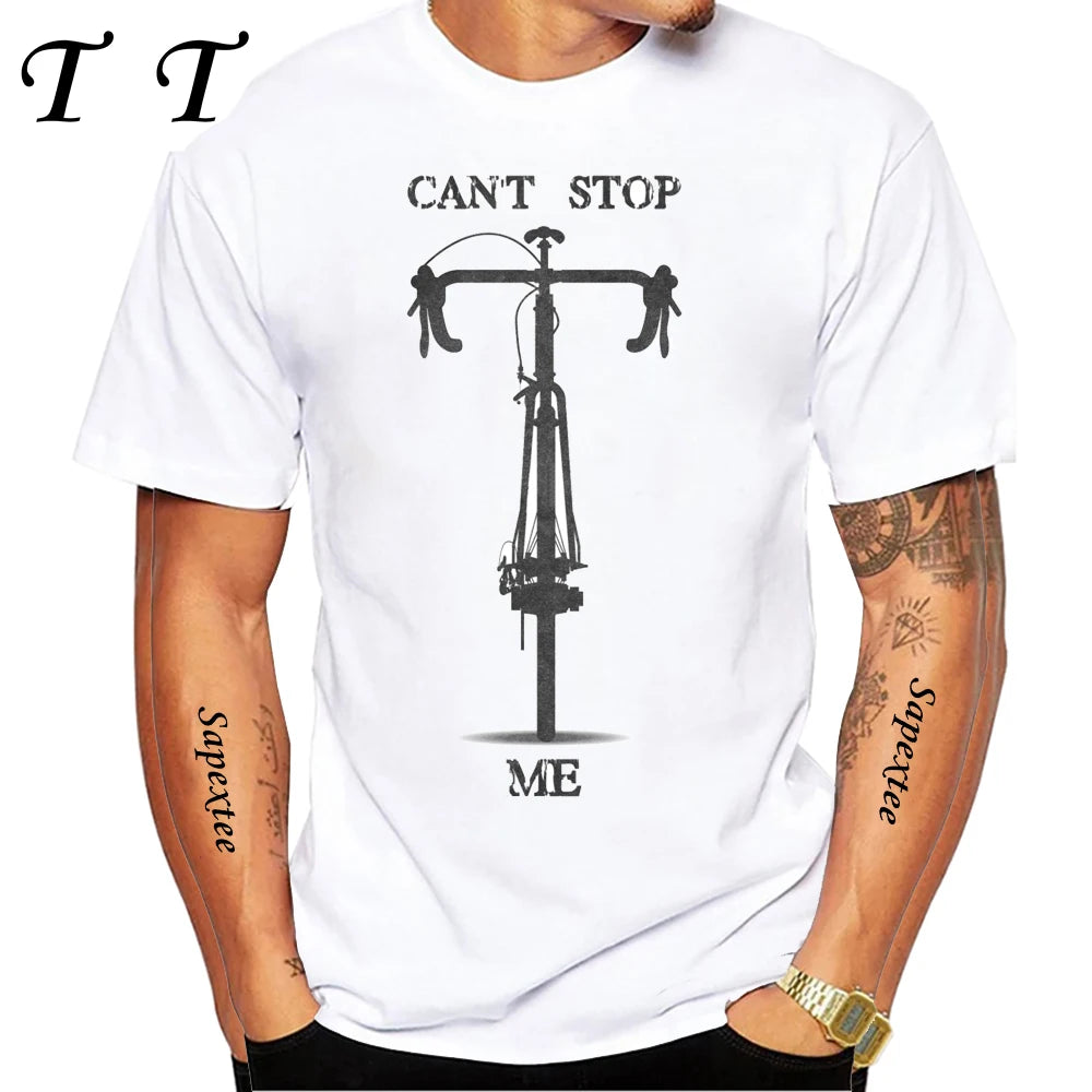 Travel On Gravel Bikepacking Print T-Shirt Summer Men Short Sleeve Funny Bicycle Sport Boy Tops Anatomy Bike Cycling Casual Tees