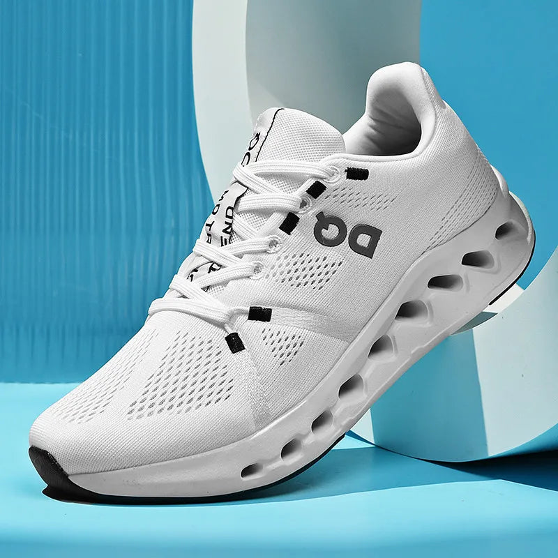 Spring new men's sports shoes breathable mesh shoes casual shoes outdoor running shoes with cushioning and lightweight design
