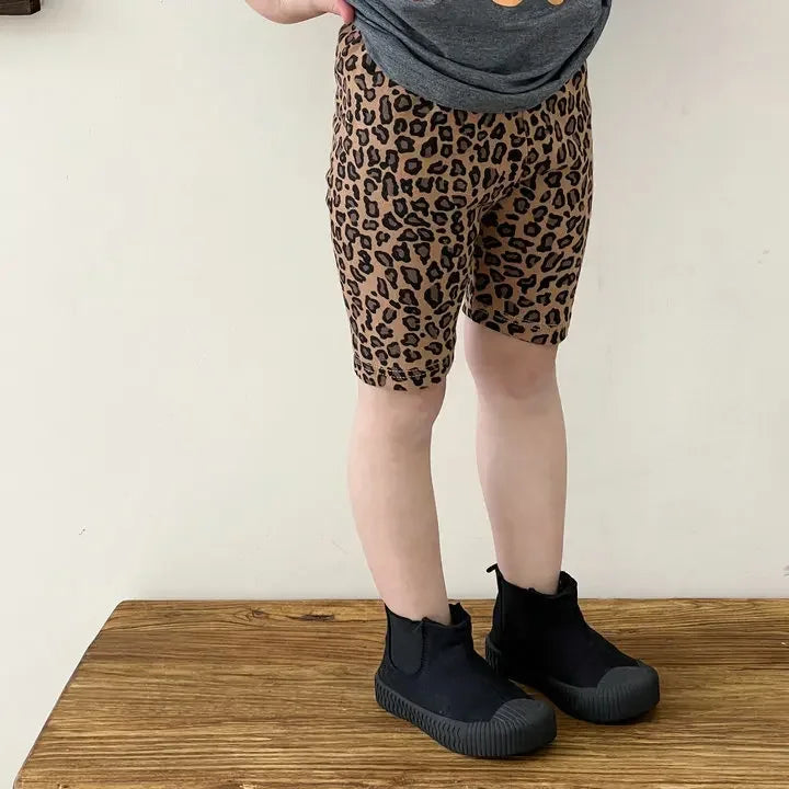 Kids Shorts Leopard Print Leggings Yoga Stretch Pants Kids Clothes for Girls Boys  Shorts for Girls