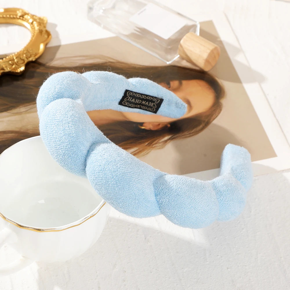 Fashion Padded Headbands for Women Wide Bezel Hairbands Thick Velvet Hair Hoop Girls Sponge Non-slip Hairband Hair Accessories BAZAARHUBO