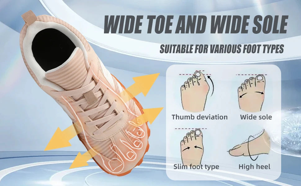 New Fashion Men's Wide Shoes,Women's Outdoor Running Sports Shoes,Sporadic Casual Shoes,Soft And Loose Minimalist Barefoot Shoes